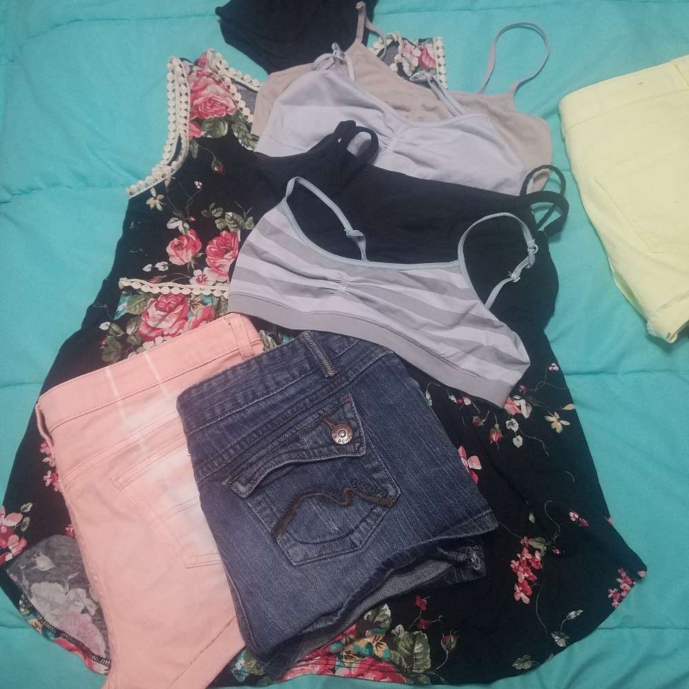 Tank shorts bra
